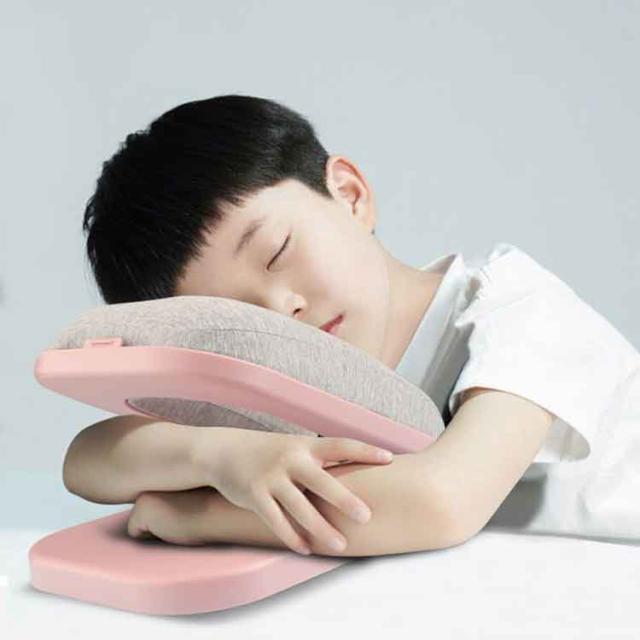 オフィス昼寝折りたたみベッド 昼寝枕セット うつぶせ寝 枕 【睡眠コンサルタント監修】 全面リバーシブル