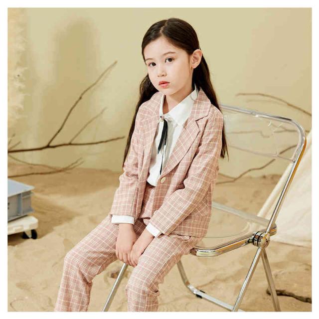 入学式 女の子 スーツ フォーマルスーツ 卒業式 セットアップ スーツセット 女子 高校生 チェック 柄 可愛い ジャケット コート スカート S M L XL 大きいサイズ 入学式 スーツ 子供服 パンツスーツ 卒業式 女の子 卒園 入学式 キッズ