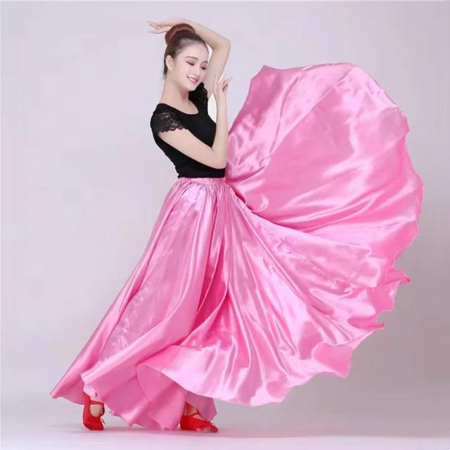ダンススカート フレアスカート ロング丈 80cm/85cm/90cm 360度