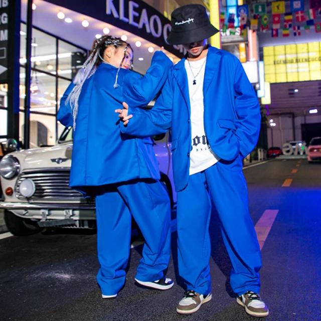 ダンス衣装 キッズ ロックダンス衣装 パンツスーツ 上下セット