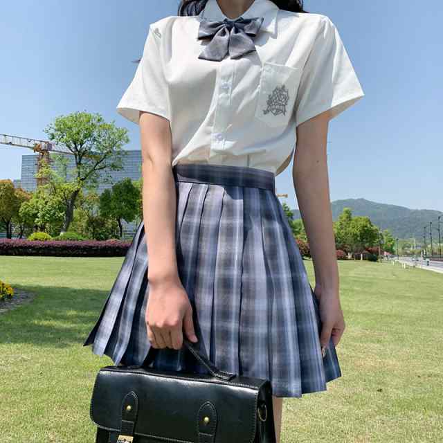 スクールシャツ ワイシャツ ブラウス 刺繍 半袖シャツ 長袖シャツ 学生服 制服 学生 女子 レディース 高校生 中学生 通学  アクセサリーなしの通販はau PAY マーケット - INFIT | au PAY マーケット－通販サイト