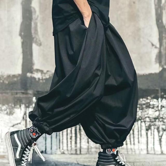 メンズ リラックス イージーパンツ ジョガーパンツ サルエルパンツ