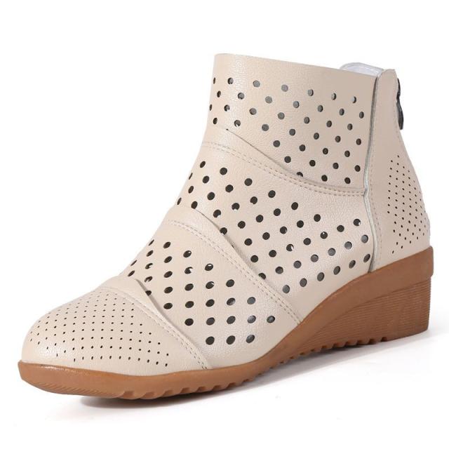 ブーツサンダル レディース ウェッジソール メッシュブーツ バックジッパー 美脚 おしゃれ カジュアル スパンコール 通勤 イベント 花火大会 春夏 2000円OFFクーポン 3ブーツサンダル レディース 大きいサイズ オープン