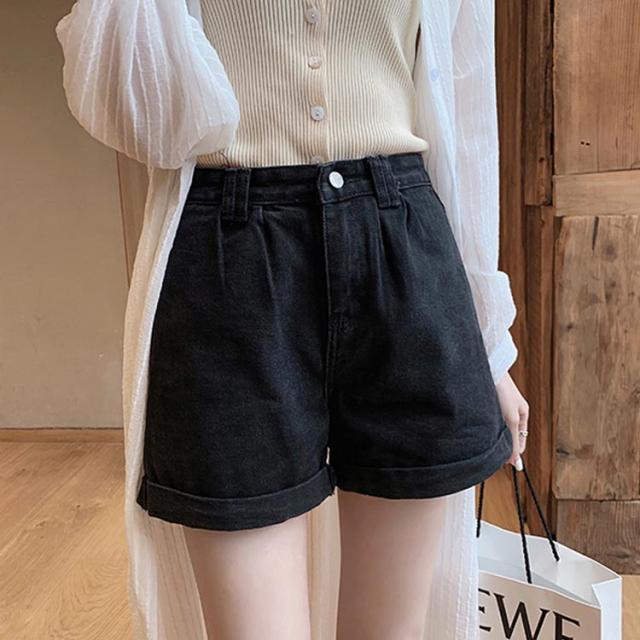 2色 デニムパンツ 短パン ショートパンツ アメリカン トレンディ 全2色×4サイズ!デニムショートパンツ ショートパンツ 短パン