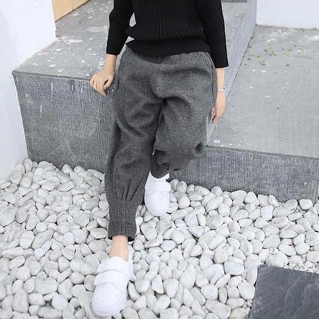 サルエルパンツ スウェットパンツ 子供パンツ 裏起毛 女の子