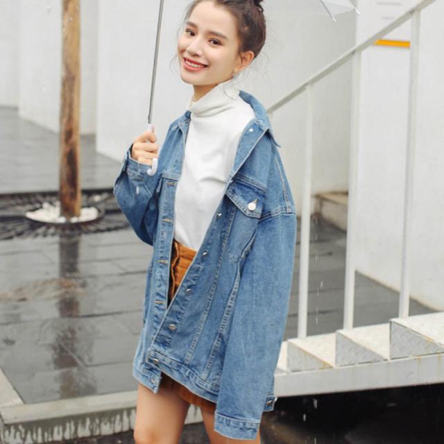 《送料無料》ビッグシルエット デニムジャケット デニムコート 秋 アウター Gジャン デニム ジャケット ゆったり 大人カジュアル レディース