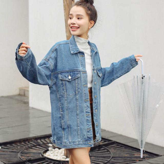 《送料無料》ビッグシルエット デニムジャケット デニムコート 秋 アウター Gジャン デニム ジャケット ゆったり 大人カジュアル レディース