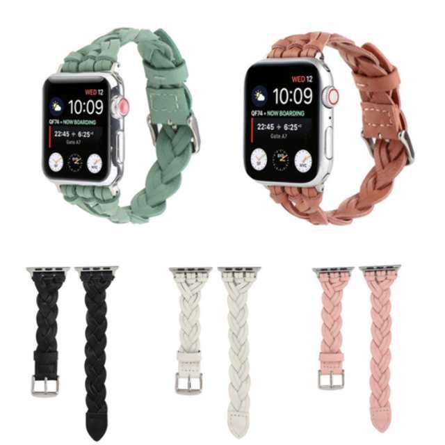 Apple Watch Seriesレザー バンド 革 ベルト 44mm 40mm 38mm 40mm 編み込み型押し レザーバンド series 6  series 5 series 4 series 3 アップル ウォッチ シリーズ apple watch series 6 44mm バンド  交換バンドの通販はau PAY マーケット -