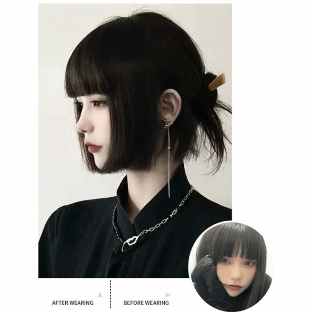 姫カット 部分ウィッグ かつら ウィッグ 自然 姫髪 原宿 前髪 姫カット 部分ウィッグ かつら ウィッグ 自然 姫髪 原宿 前髪
