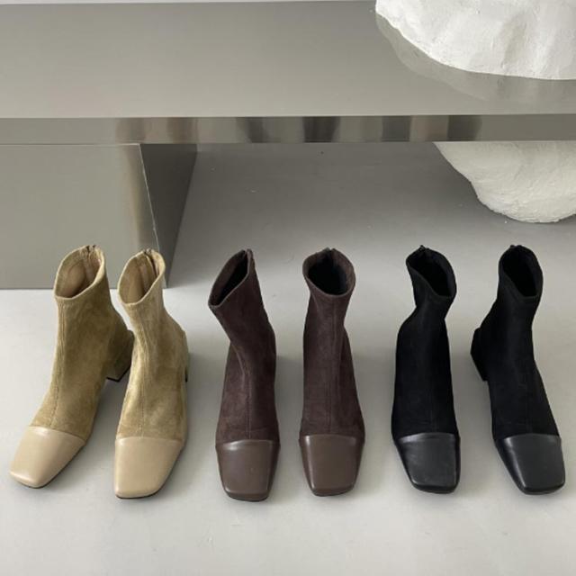 ショートブーツ ミドルブーツ レディース 袴 チャンキーヒールブーツ