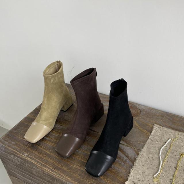 ショートブーツ ミドルブーツ レディース 袴 チャンキーヒールブーツ ソックスブーツ  3cmヒール 黒 ブラック 靴 スクエアトゥ ショート 歩きやすい 太ヒール ショートブーツ ミドルブーツ レディース 袴 チャンキーヒールブーツ