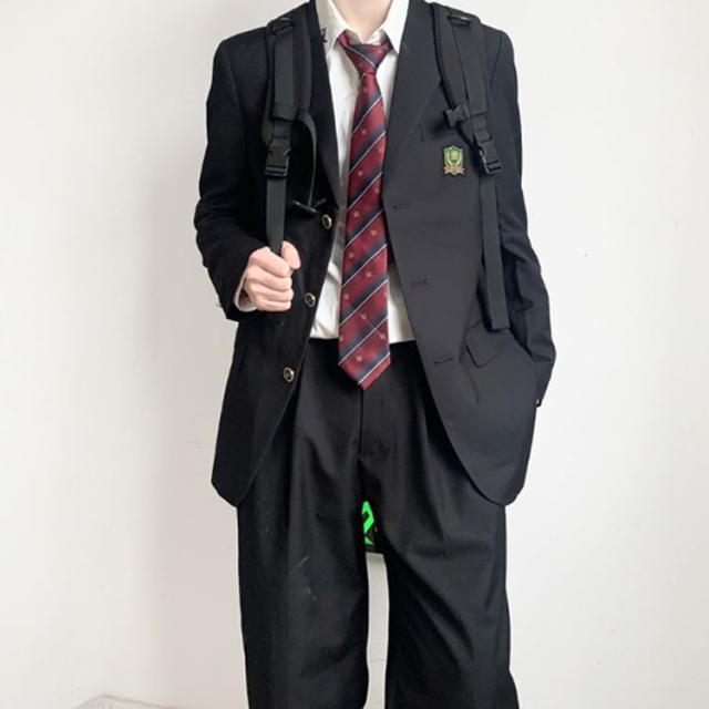 【卒業式】 ブレザー パンツ シャツネクタイ セット 160E ゆったりサイズ 楽天市場】 ブレザー フォーマル 制服 男子 スーツ 高校生 4点