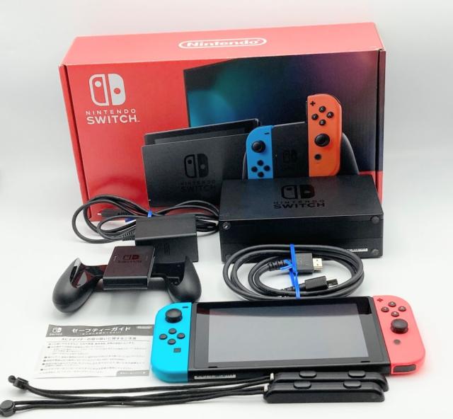 中古 Nintendo Switch 本体 (ニンテンドースイッチ) Joy-Con(L) ネオンブルー/(R) ネオンレッド