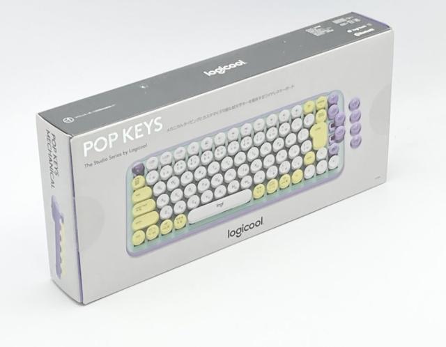 中古 ロジクール POP KEYS K730PL メカニカル ワイヤレス キーボード パープル 日本語配列 メカニカルキーボード ワイヤレスキーボード K730