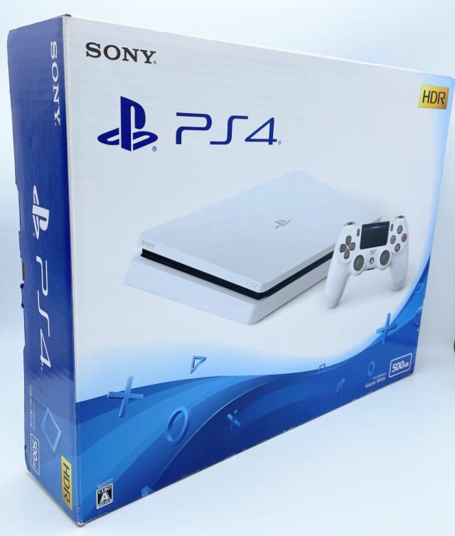 中古 PlayStation 4 グレイシャー・ホワイト 500GB (CUH-2200AB02)