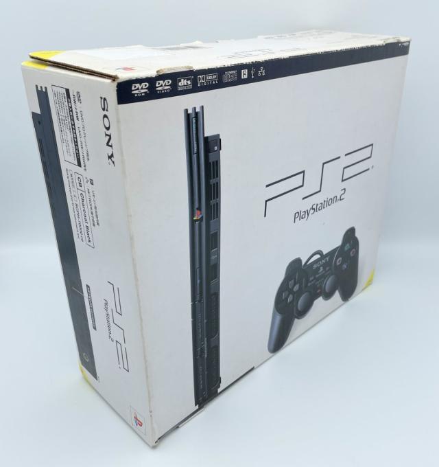 【中古 動作確認済】 PlayStation 2 チャコール・ブラック (SCPH-77000CB)
