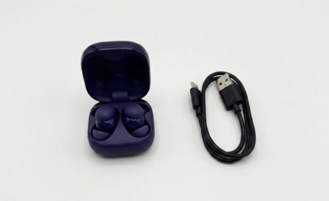 【中古 動作確認済】 ソニー(SONY) ワイヤレス ノイズキャンセリング イヤホン LinkBuds WF-LS910N VZ バイオレット