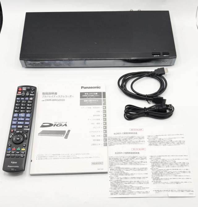 【中古 動作確認済】 パナソニック 2TB 6チューナー ブルーレイレコーダー 4Kアップコンバート対応 DIGA DMR-BRG2020