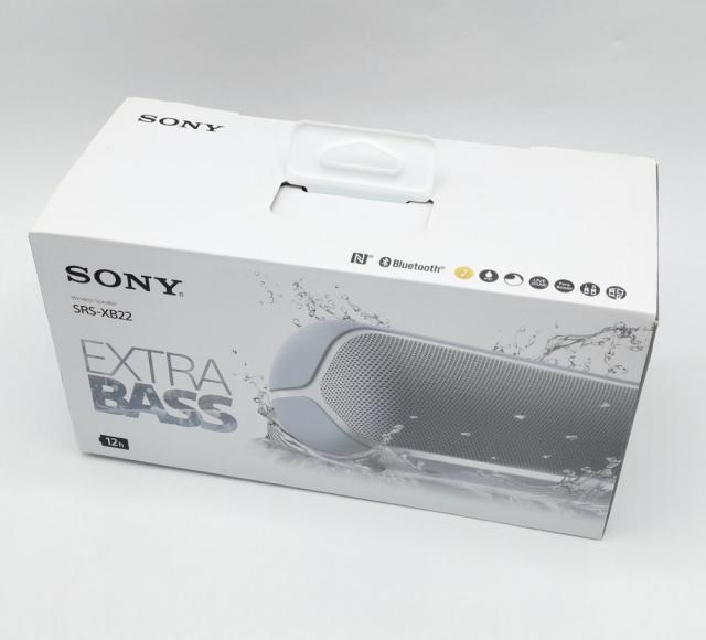 中古 ソニー ワイヤレスポータブルスピーカー SRS-XB22 グレー_1