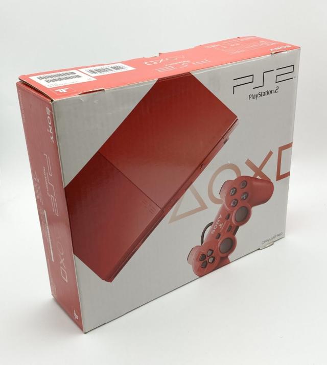 【中古 動作確認済】 PlayStation 2 シナバー・レッド (SCPH-90000CR)