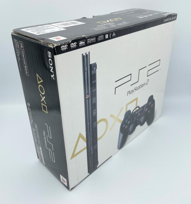 【中古 動作確認済】 PlayStation 2 チャコール・ブラック (SCPH-79000CB) PS2 プレステ2 ソニー SONY 送料無料