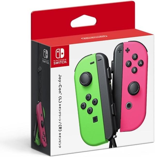 【中古 動作確認済】 Joy-Con (L) ネオングリーン/ (R) ネオンピンク
