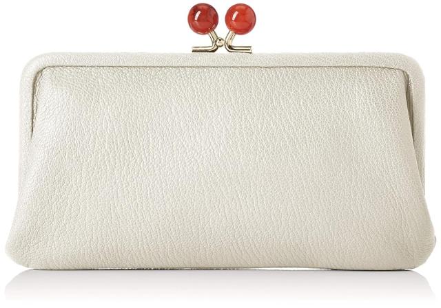 財布 長財布 ウォレット がま口 ミックスグレー Perche ペルケ アクリル玉 レディース 08-06-03161 MIXGR