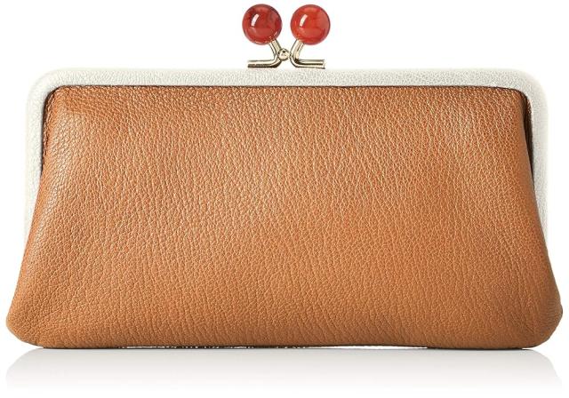 財布 長財布 ウォレット がま口 ミックスキャメル Perche ペルケ アクリル玉 レディース 08-06-03161 MIXCM