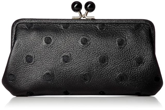 [ペルケ] アクリル玉がま口長財布 08-06-03161 レディース BKDOT