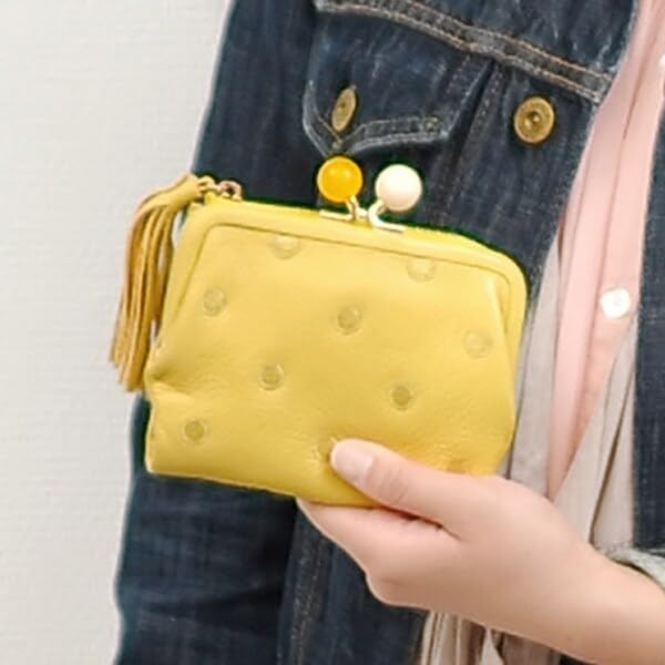 財布 レディース がま口財布 シルバー ドット ペルケ Perche アンビリオン アクリル玉 本革 革 おしゃれ さいふ お財布 小銭入れ がま口_3