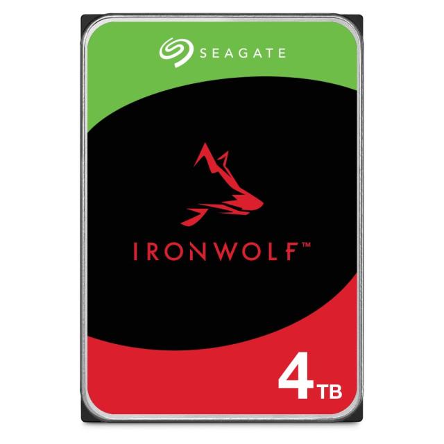 Seagate IronWolf(シーゲイト) IronWolf 4TB NAS 内蔵ハードドライブ CMR 3.5インチ SATA 6GB/秒 5,400RPM 256MBキャッシュ