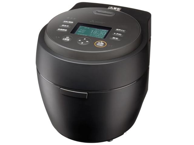 三菱電機 ジャー炊飯器 本炭釜 紬 炭の特大熱量でお米の芯まで熱を伝える (炭漆黒) NJ-BW10G-B