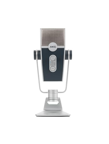 AKG LYRA C44 USB コンデンサーマイク iOS Android Mac Windows PC用 Blucoil Pop Filter Windscreen 3-FT USB 2.0 Type-A 延長ケーブル