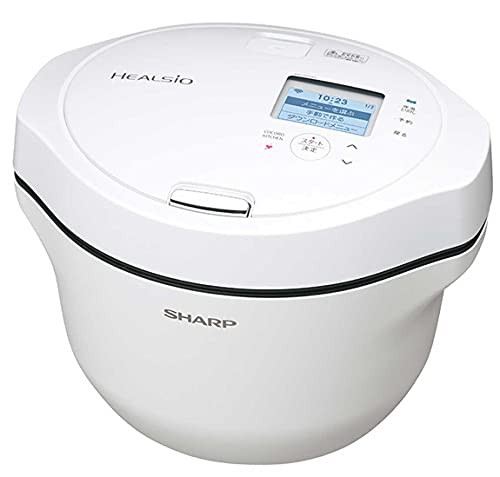 シャープ　ヘルシオ ホットクック　KN-HW24G-W(ホワイト系)　2.4Lタイプ (2人〜6人用)　無線LAN&音声発話機能搭載