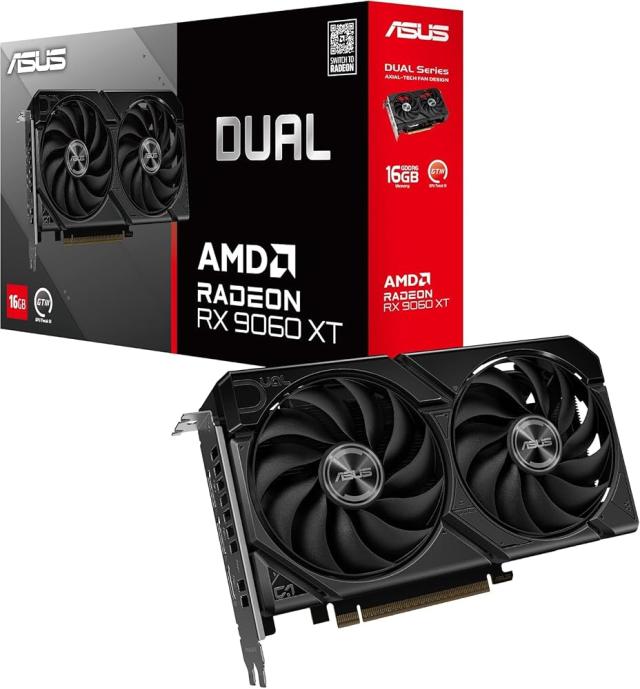 Asus Radeon RX 9060 XT Dual 16GB GDDR6 PCI-Express グラフィックスカード。 44,272円