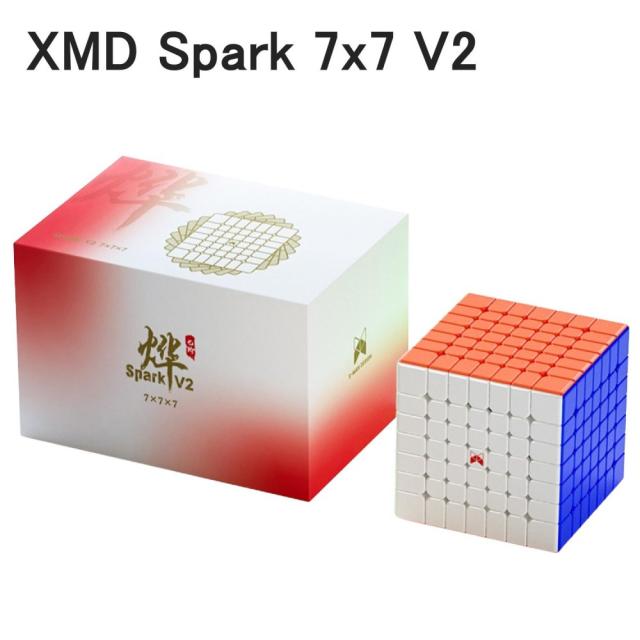安心の保証付き 正規品 Spark 7x7 V2 X-Manシリーズ 磁石＆ボールコア搭載 7x7x7キューブ ステッカーレス 立体パズル おすすめの通販は