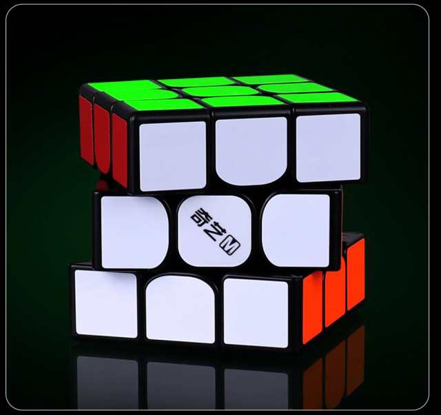 Qiyi Ms 3x3x3 Black おすすめ なめらか ブラック ルービックキューブ 磁石搭載 Salenew大人気 3x3x3