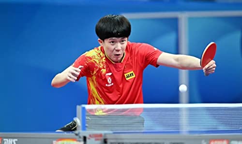 紅双喜(DHS) 明星国狂（ナショナルチーム選手用キョウヒョウ） 本物保証 説明書付き Hurricane (王楚欽 バック 赤 オレンジスポンジ 2.1mm 38度 国狂3