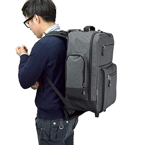 キャリーケース リュックサック 大容量 46l トラベル メンズ レディース 旅行 シンプル キャスター式 ２泊 ３泊 35cm グレー の通販はau Pay マーケット サキプラチナストア Au Pay マーケット店