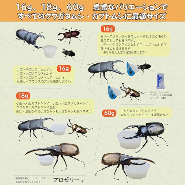 昆虫ゼリー プロゼリー 18g ワイド 50個 KBファーム カブトムシ