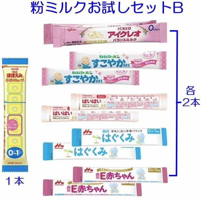 タイプB-11本入り【メール便送料無料】赤ちゃん用 粉ミルク お