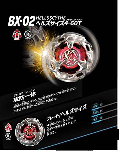 2点セット：ベイブレードX BEYBLADE X ベイブレードX BX-02 スターター ヘルズサイズ 4-60T & BX-06 ブースター  ナイトシールド 3-80N｜au PAY マーケット