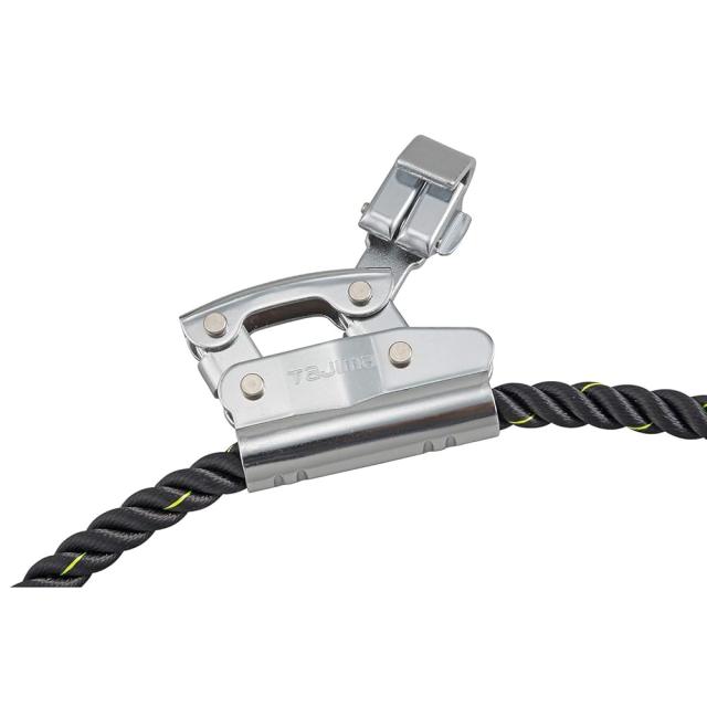 タジマ 新規格安全帯 ワークポジショニング用ロープ 極太16mm黒ロープ ロープ長さ2100mm よじれにくいより戻し付フック  WR210BK KE-0の通販は