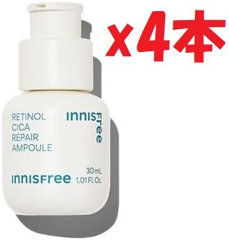 4本セット イニスフリー レチノール シカ リペア セラム 30ml - (正規品)レチノール初心者 毛穴 純粋レチノール 低刺激 敏感肌 3k3