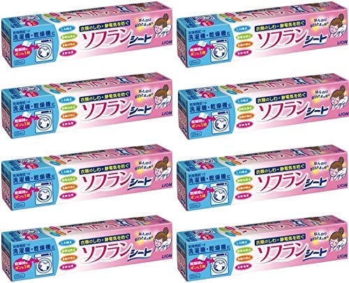 8個セット 乾燥機用ソフラン シートタイプ柔軟剤 25枚×8個 AO-KNTN