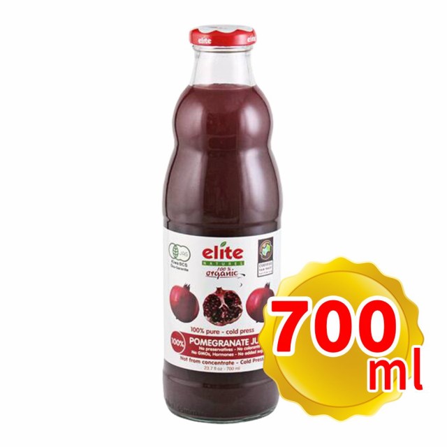 販売売れ済 elite エリート ザクロ100% オーガニックジュース 700ml