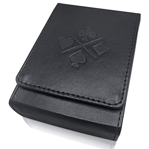 Luck Lab シングルデッキ レザー トランプ ケース ホルダー ブラック ポーカーとブリッジサイズのカードにフィットの通販はau Pay マーケット Romo Shop