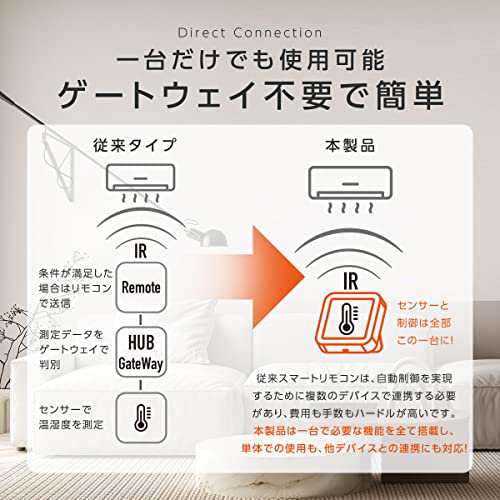 TOKAIZ スマートリモコン アレクサ対応 温度センサー付き スマート家電