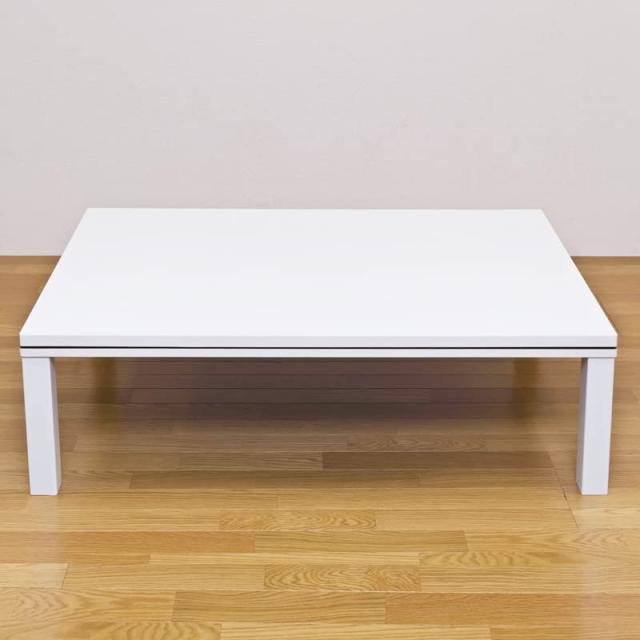 NEWファッションコタツ120cm幅 長方形 ホワイト DCF-120WH