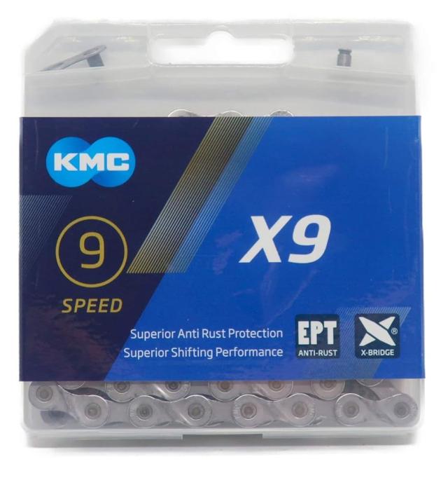 KMC X9 チェーン 9S/9速/9スピード用 114Links (EPT(ANTI-RUST)) [並行輸入品]